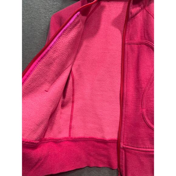 Lululemon Scuba Hoodie Full Zipper Color Pink Womens Size 4 - Picture 5 of 8
